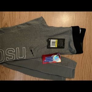 Nike Gray Pro Warm Tight Fit Leggings - Small